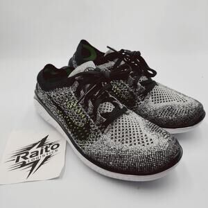 Womens Size 5.5 Nike Running Sneakers Free RN Flyknit 2018 Oreo Black 942839-101